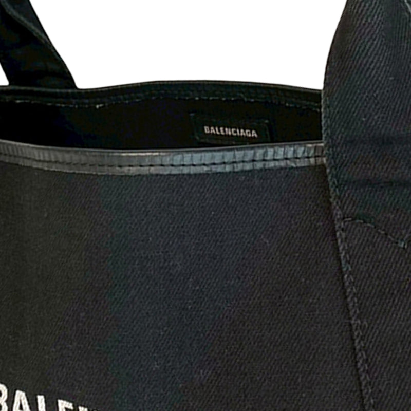 Canvas Navy Cabas Tote S - Image 9