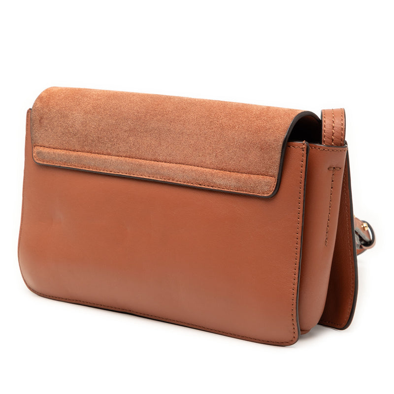 Small Suede and Calfskin Faye Crossbody - Image 2
