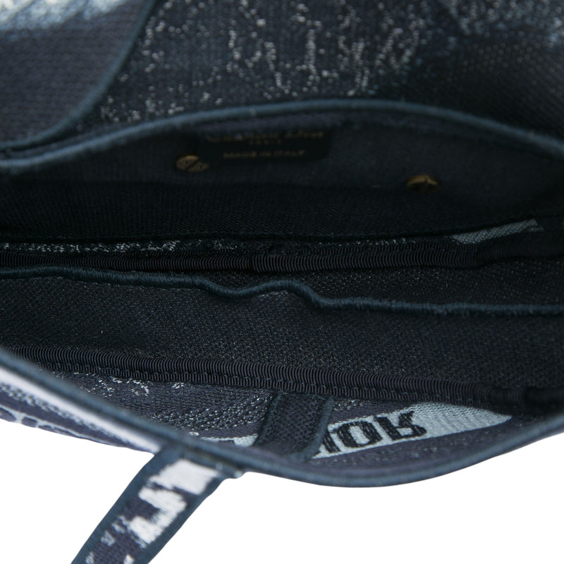 Canvas Embroidered Tie Dye Saddle Bag - Image 4