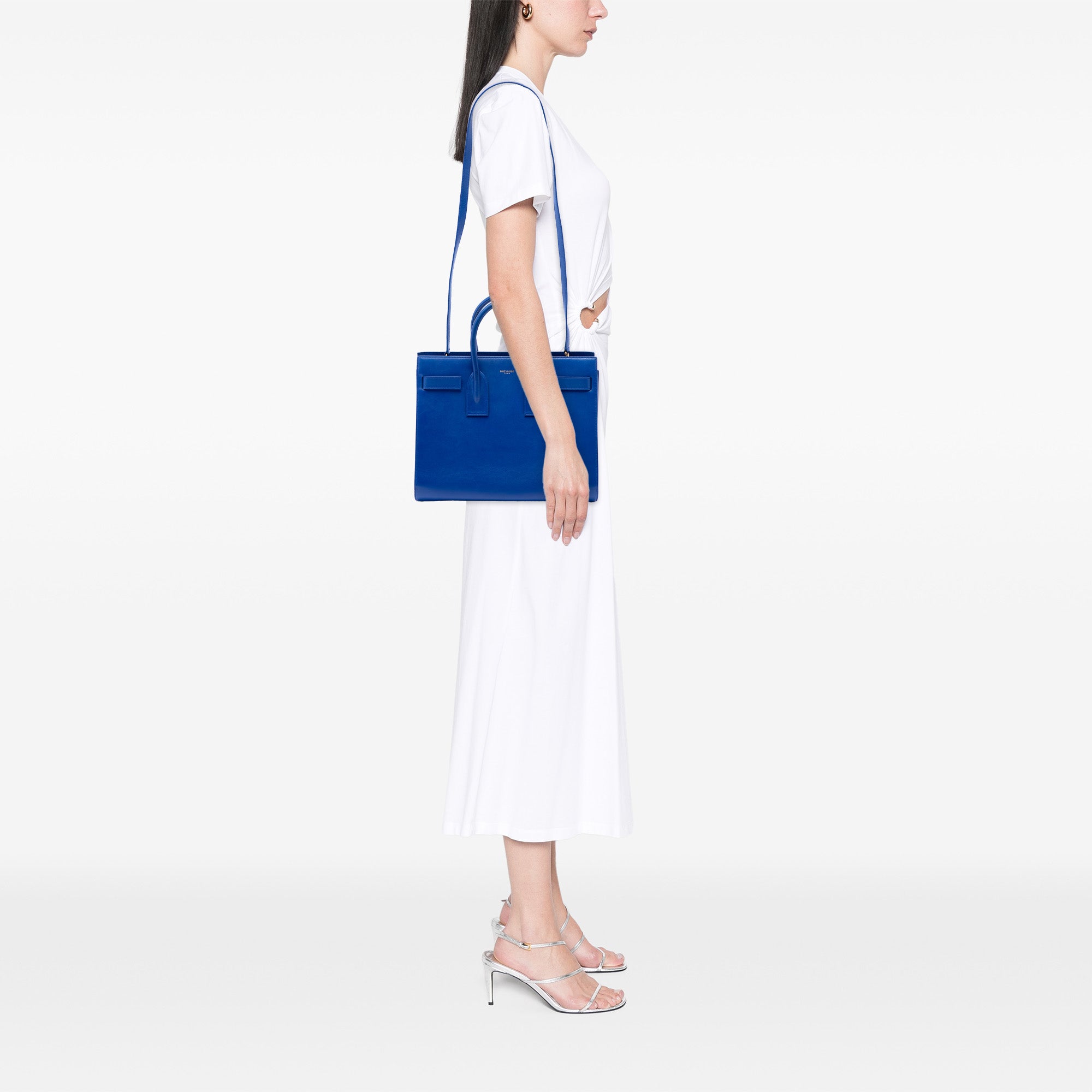 Small Leather Sac De Jour Satchel - Image 6