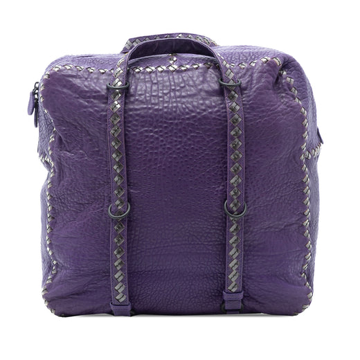 Intrecciato Trimmed Leather Handbag - Image 1