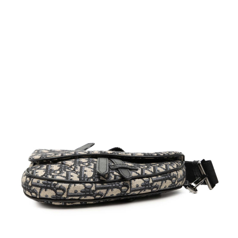 Mini Oblique Canvas Saddle Belt Bag - Image 3