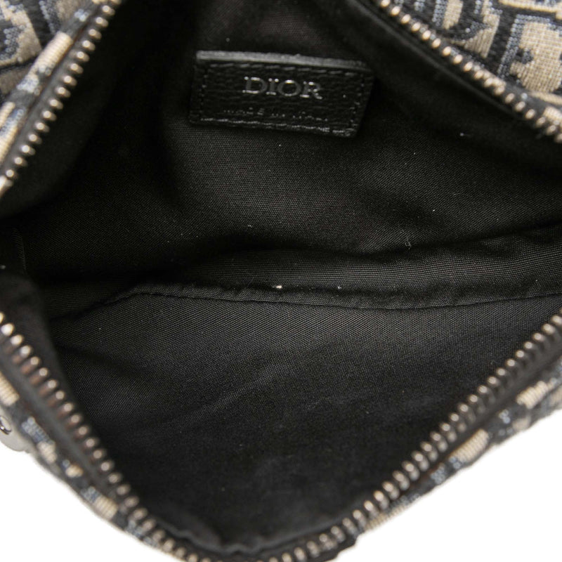 Mini Oblique Canvas Saddle Belt Bag - Image 4