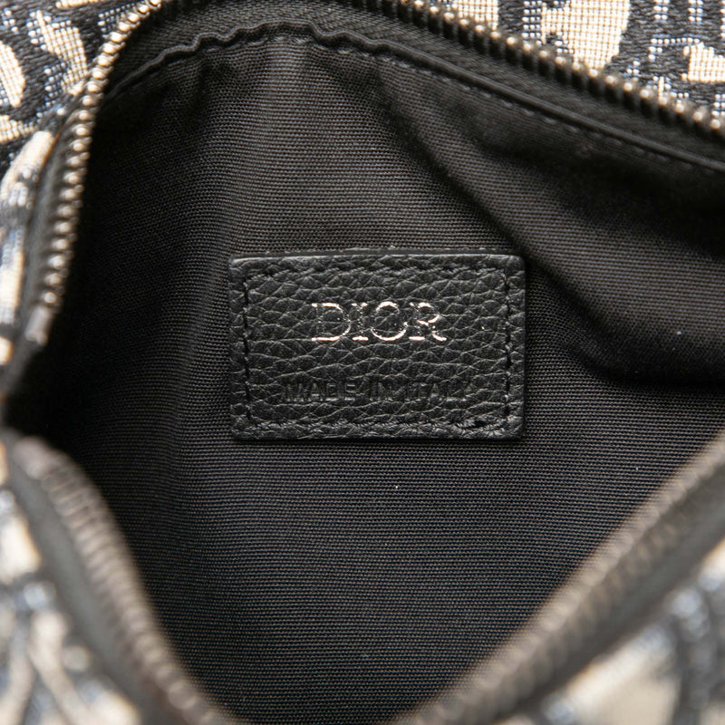 Mini Oblique Canvas Saddle Belt Bag - Image 5