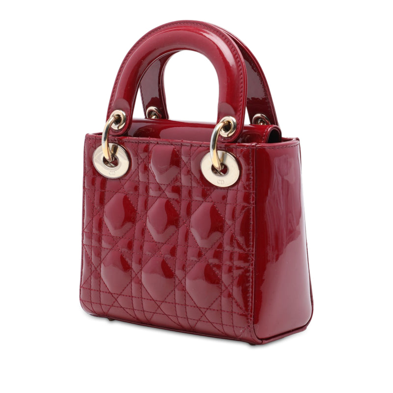 Mini Patent Cannage Lady Dior - Image 2