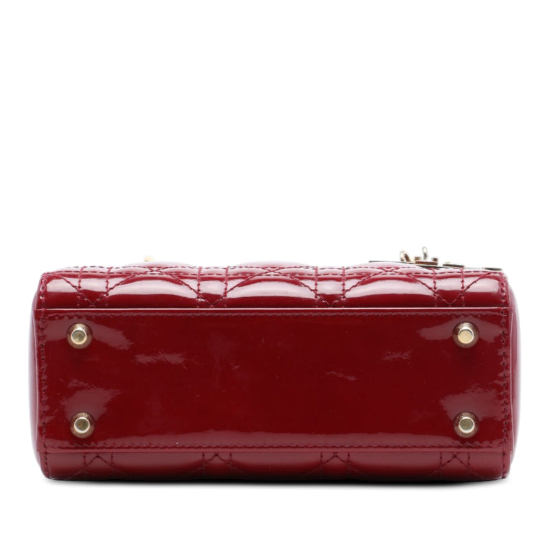 Mini Patent Cannage Lady Dior - Image 3