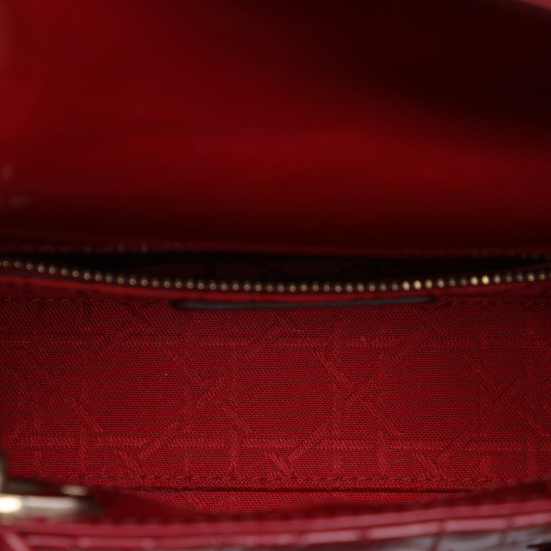 Mini Patent Cannage Lady Dior - Image 4