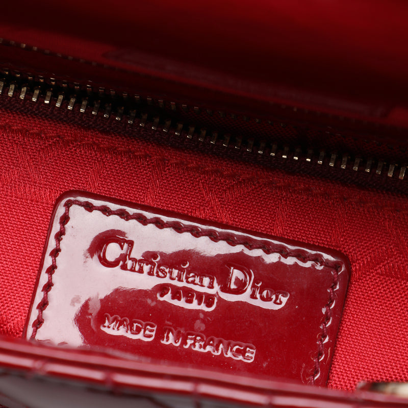 Mini Patent Cannage Lady Dior - Image 5