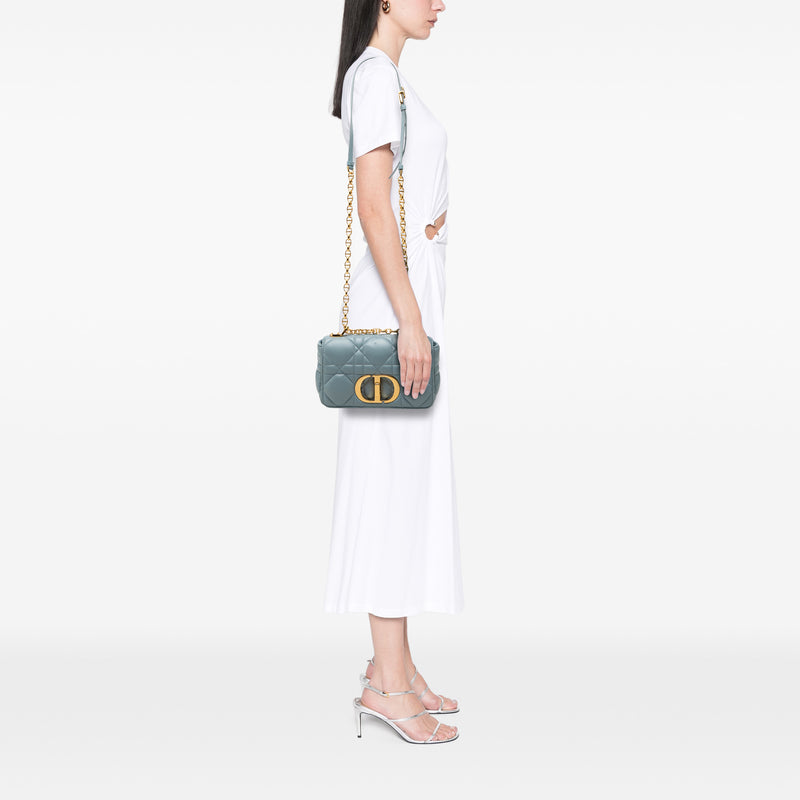 Small Lambskin Macrocannage Caro Crossbody - Image 7