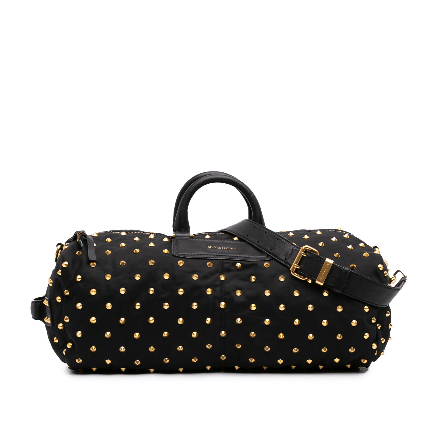 Studded Nylon Duffle Bag - Image 1