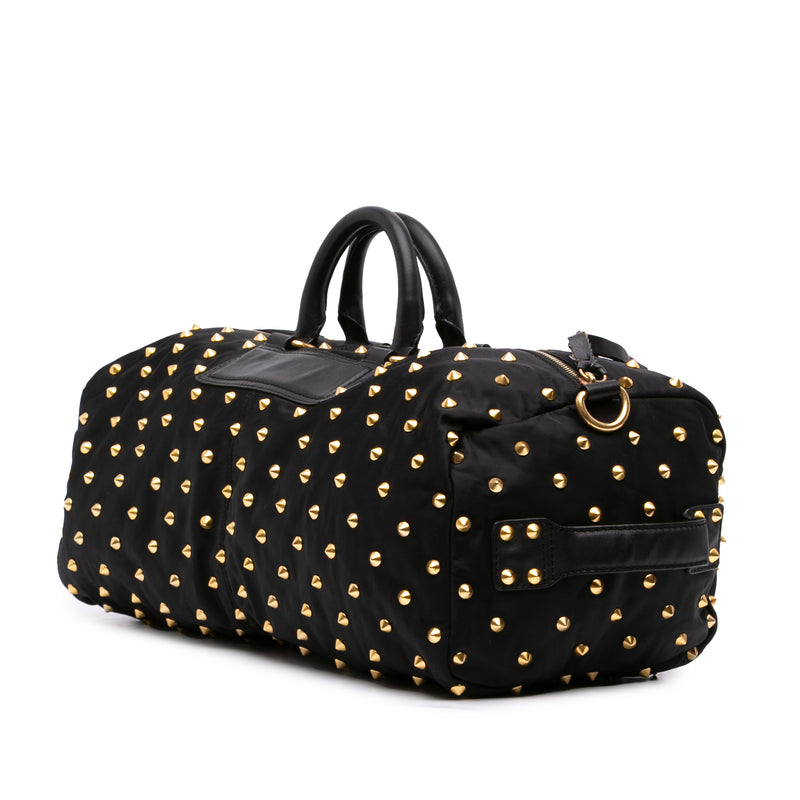 Studded Nylon Duffle Bag - Image 2