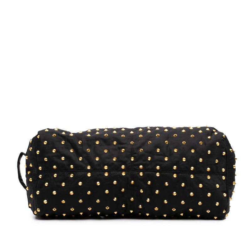 Studded Nylon Duffle Bag - Image 3