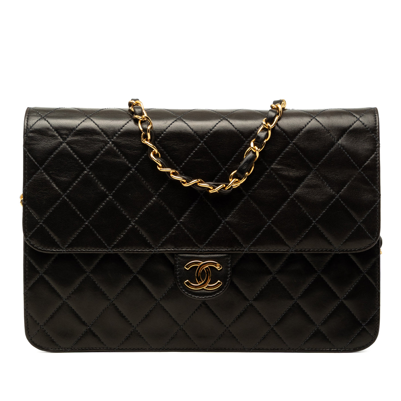 Medium CC Quilted Lambskin Single Flap - Image 1