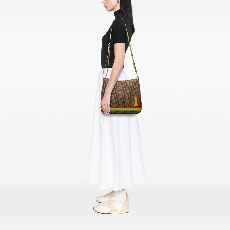 Diorissimo Trotter Coated Canvas Rasta Crossbody - Image 6