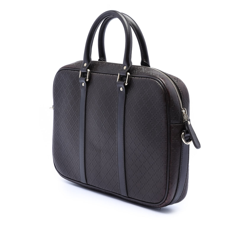 Medium Leather Diamante Bright Business Bag - Image 2