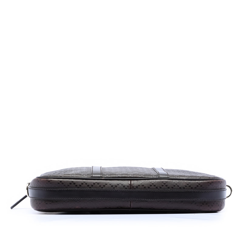 Medium Leather Diamante Bright Business Bag - Image 3