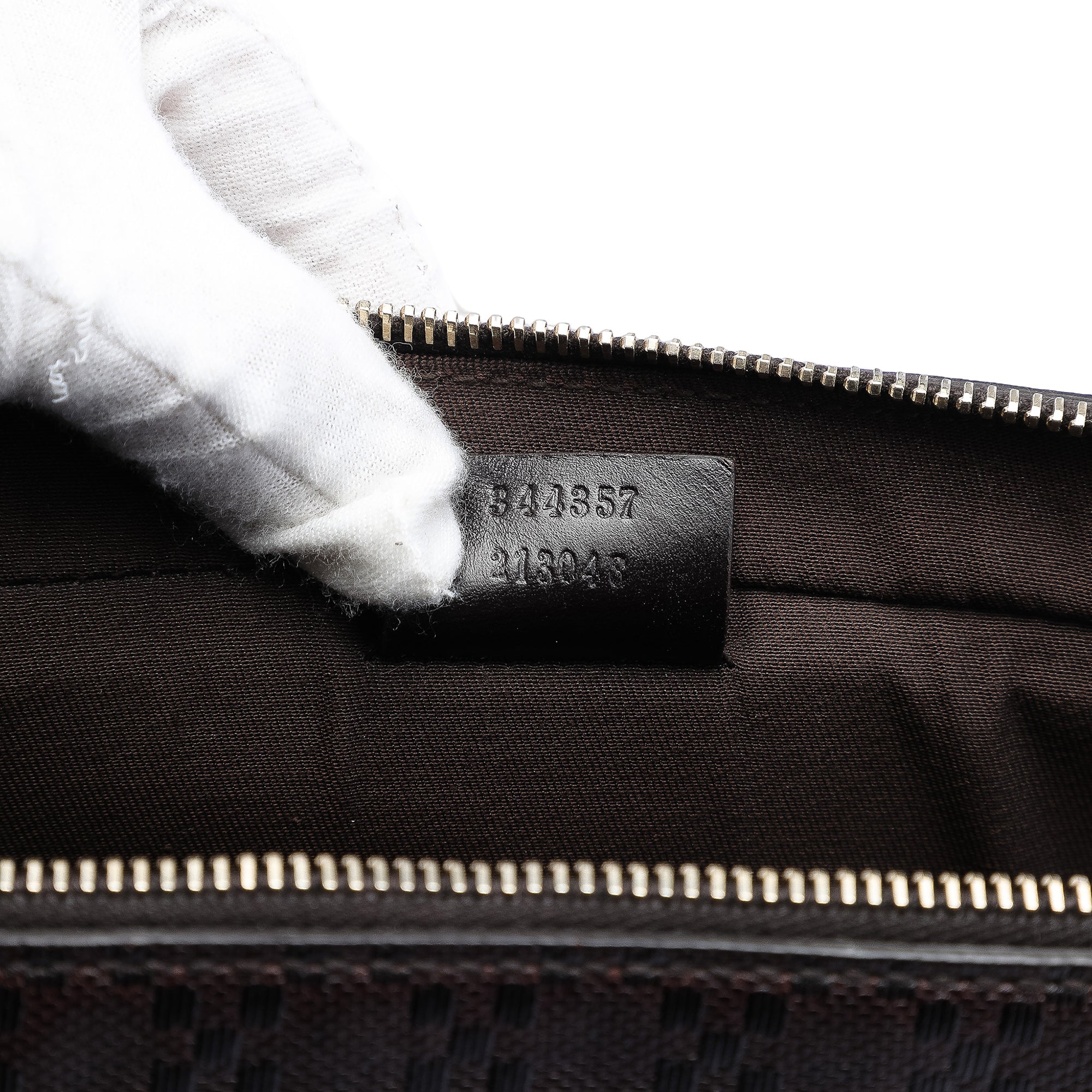 Medium Leather Diamante Bright Business Bag - Image 6
