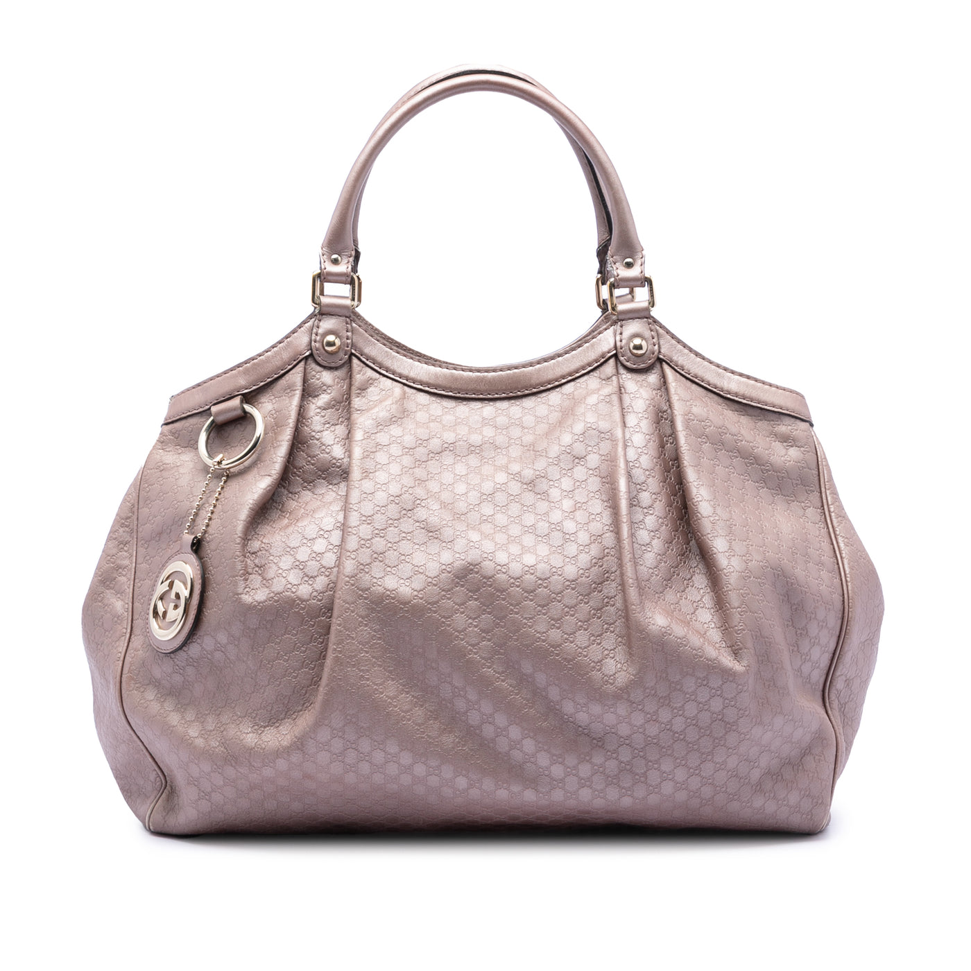 Large Metallic Microguccissima Sukey Tote - Image 1