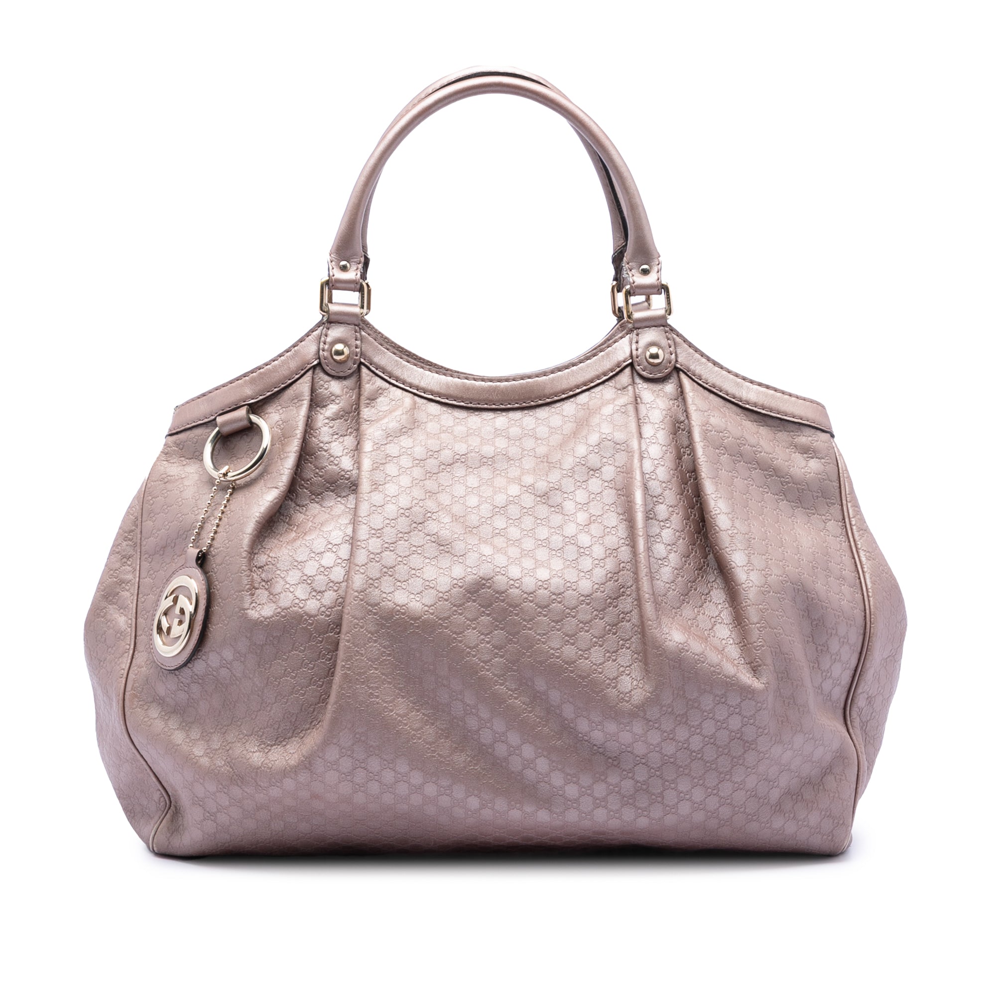 Large Metallic Microguccissima Sukey Tote - Image 1