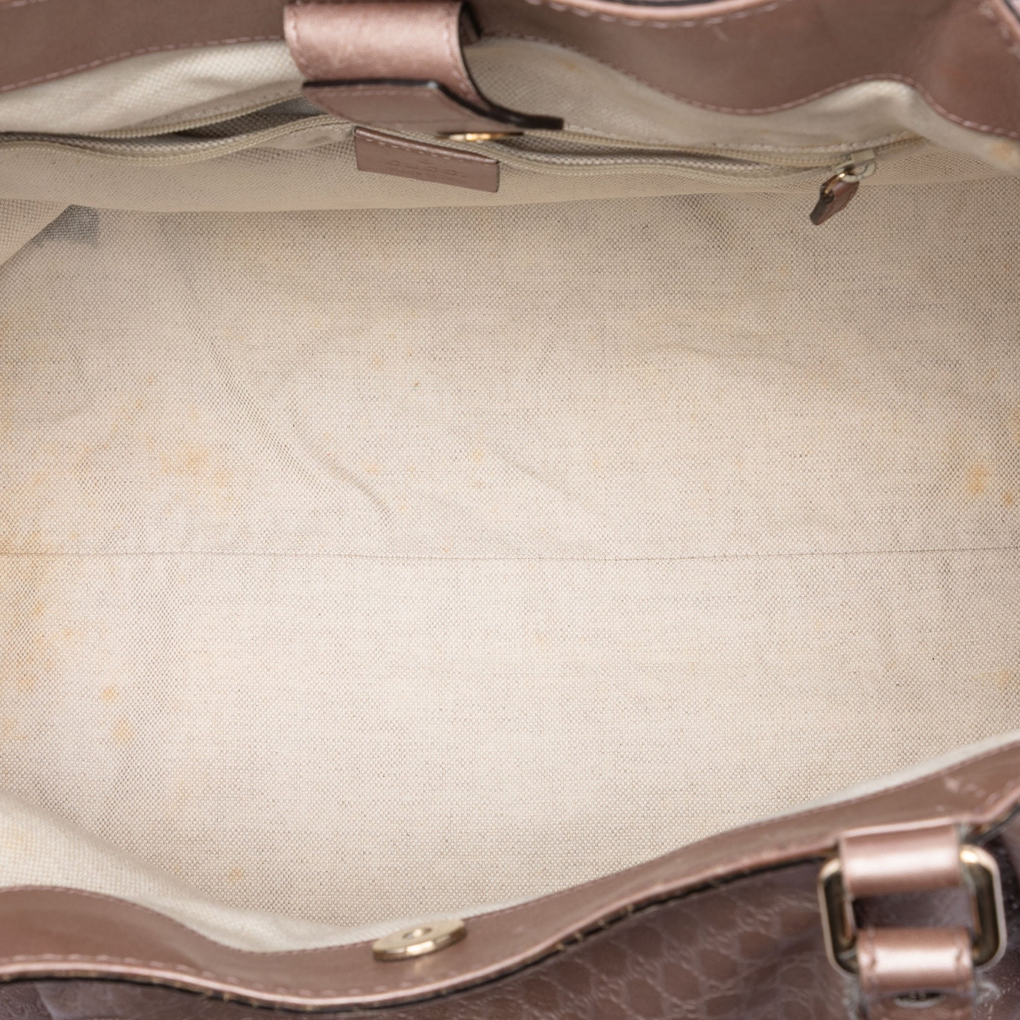 Large Metallic Microguccissima Sukey Tote - Image 4