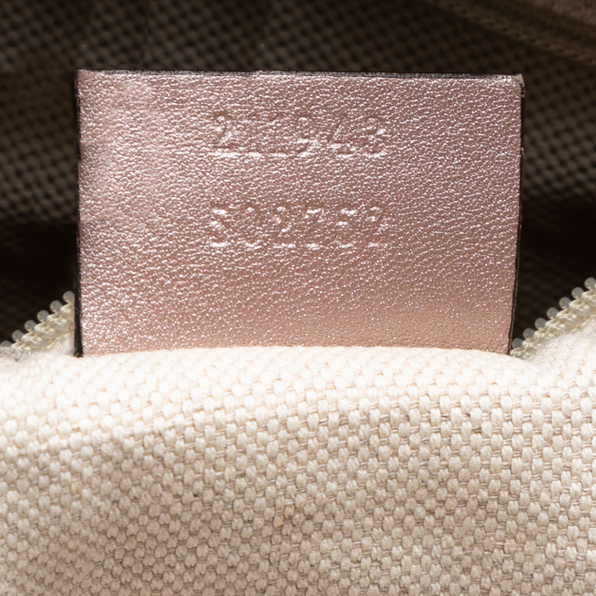 Large Metallic Microguccissima Sukey Tote - Image 6