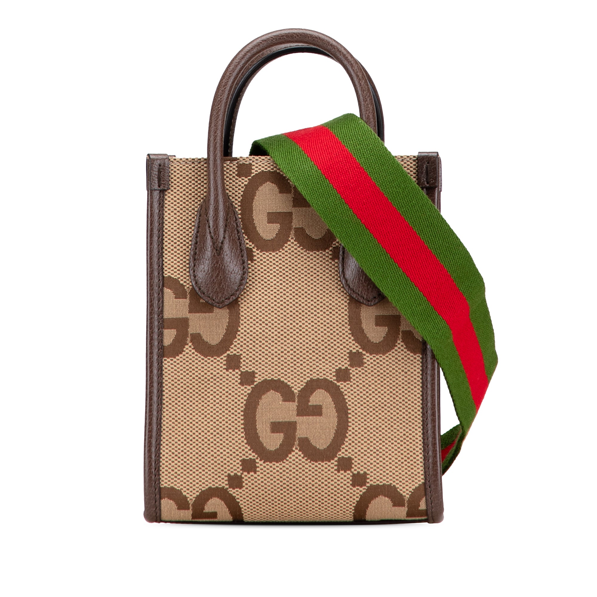 Mini Jumbo GG Canvas Web Satchel - Image 1