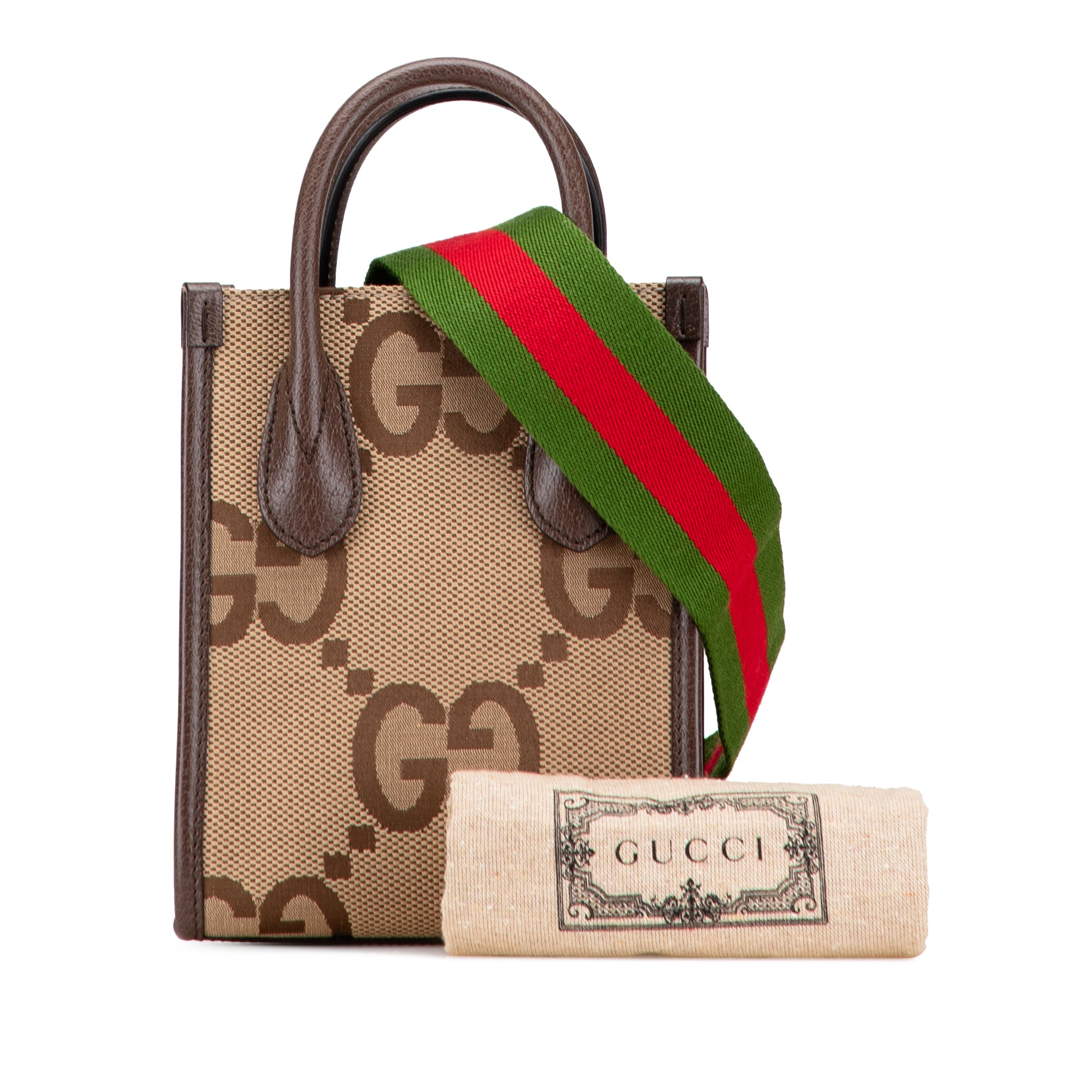 Mini Jumbo GG Canvas Web Satchel - Image 10