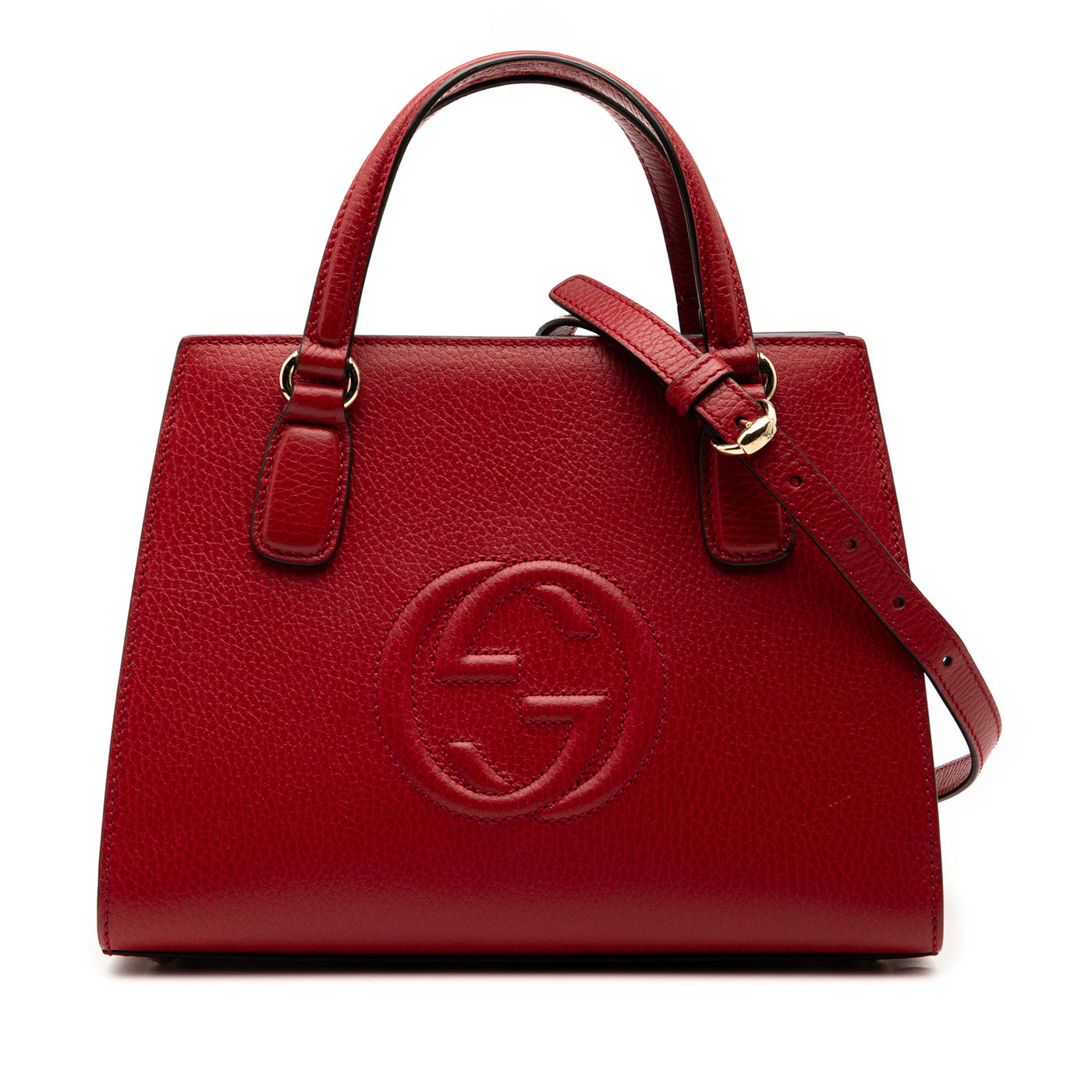 Medium Dollar Calf Soho Top Handle Convertible Tote - Image 1