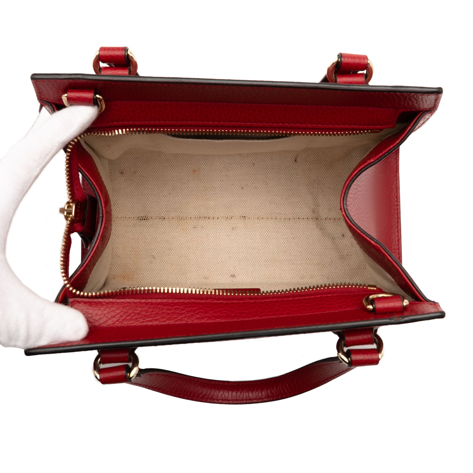 Medium Dollar Calf Soho Top Handle Convertible Tote - Image 4