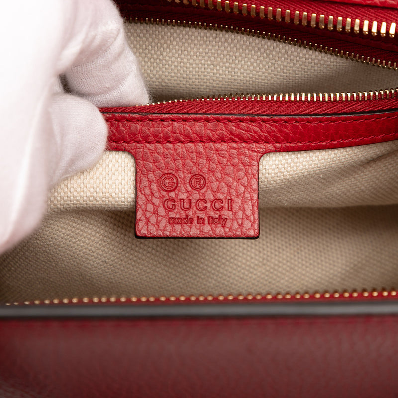 Medium Dollar Calf Soho Top Handle Convertible Tote - Image 5