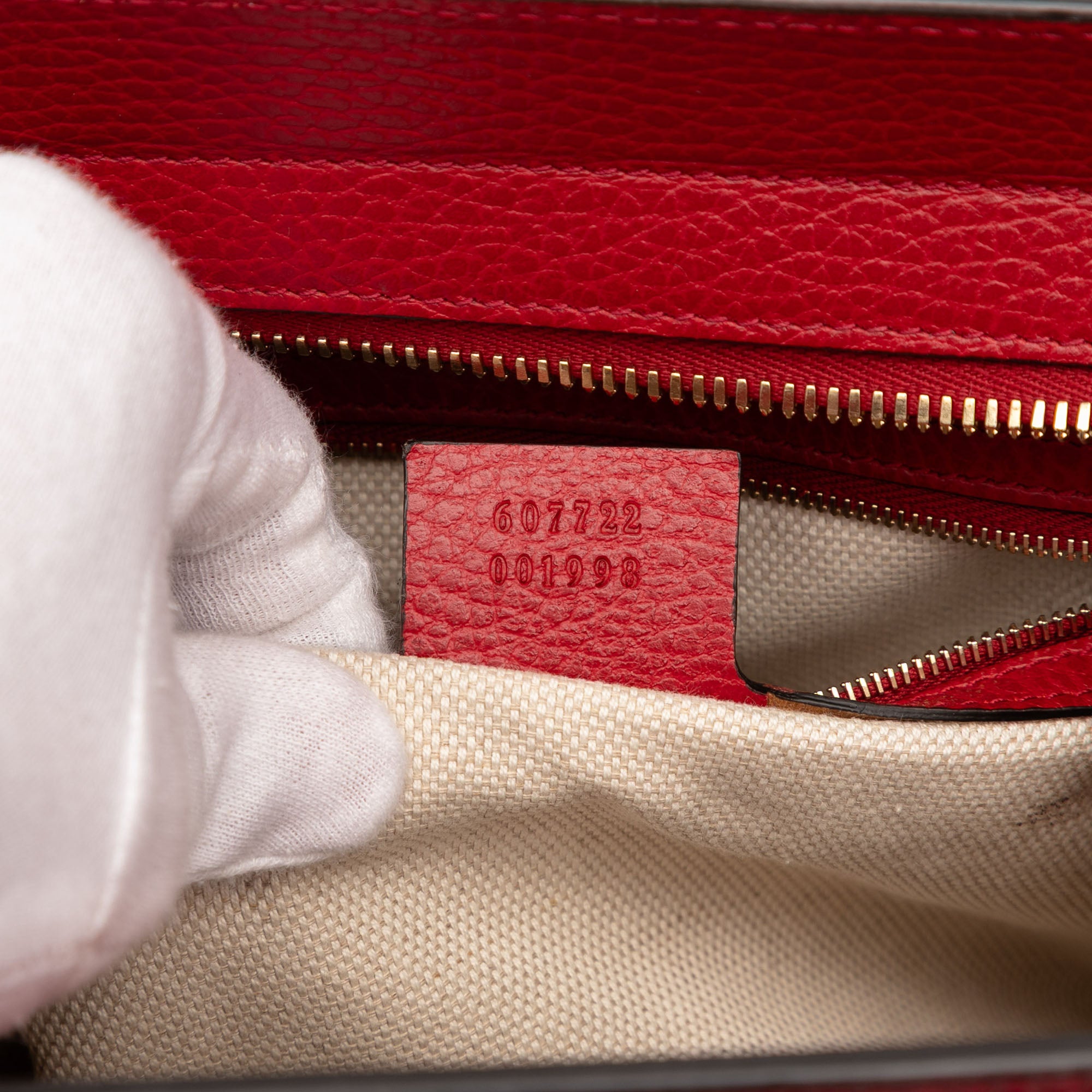 Medium Dollar Calf Soho Top Handle Convertible Tote - Image 6