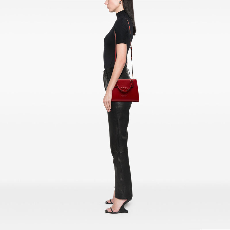 Medium Dollar Calf Soho Top Handle Convertible Tote - Image 7