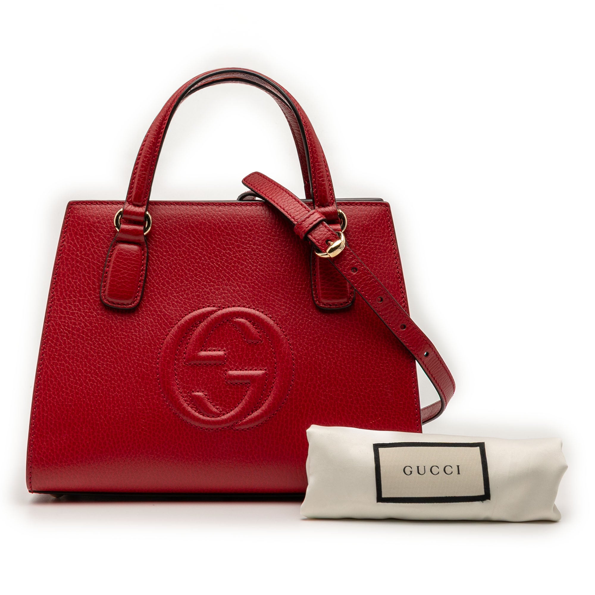 Medium Dollar Calf Soho Top Handle Convertible Tote - Image 8