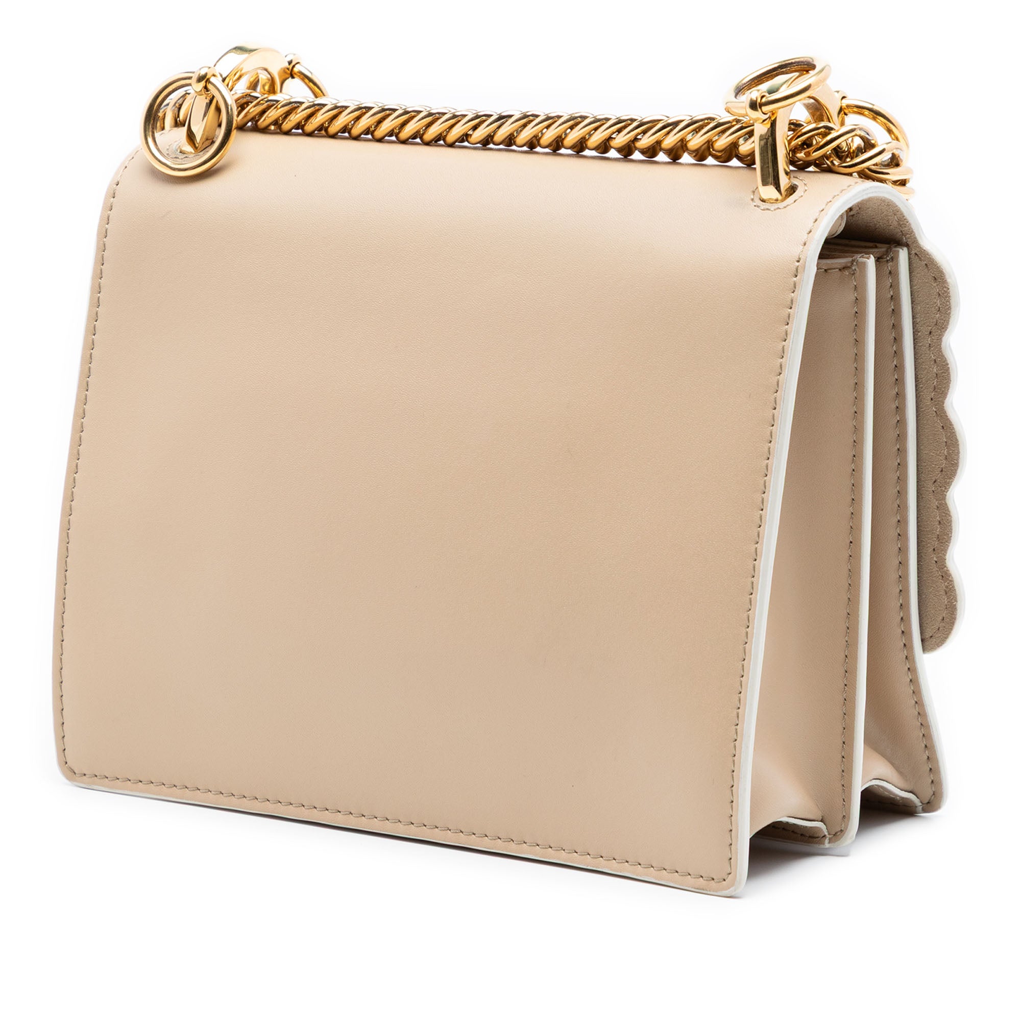 Mini Scalloped Leather and Studded Floral Kan I Crossbody - Image 2