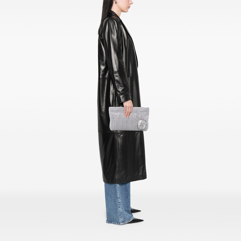 Calfskin Cannage Rose Clutch - Image 7