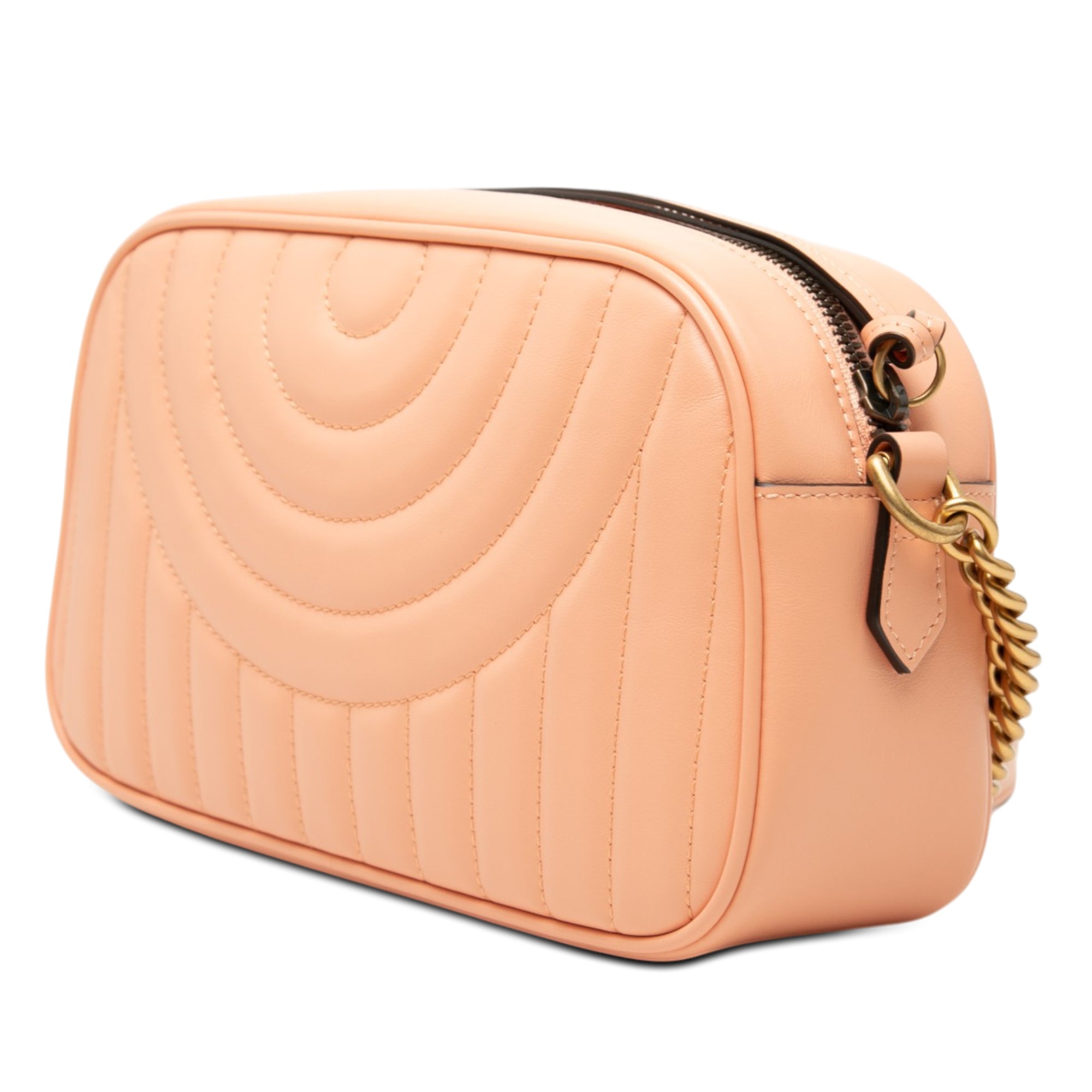 Small GG Marmont Matelasse Calfskin Vertical Ring Crossbody - Image 2
