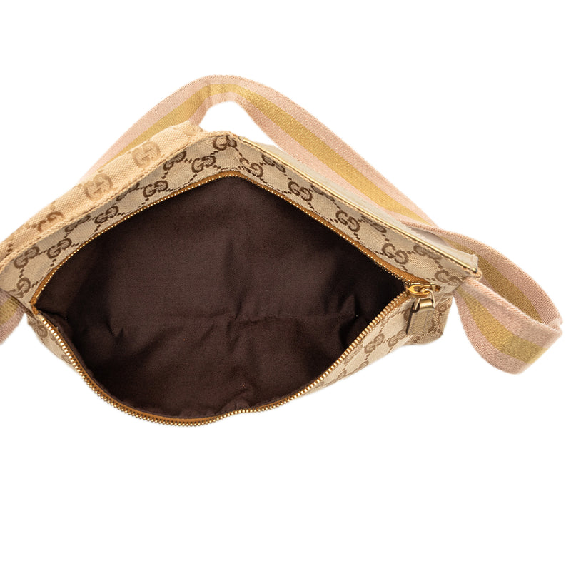 GG Canvas Web Double Pocket Belt Bag - Image 4