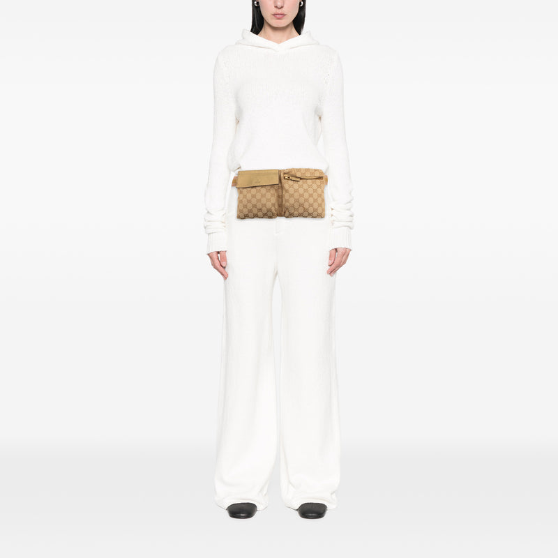 GG Canvas Web Double Pocket Belt Bag - Image 7