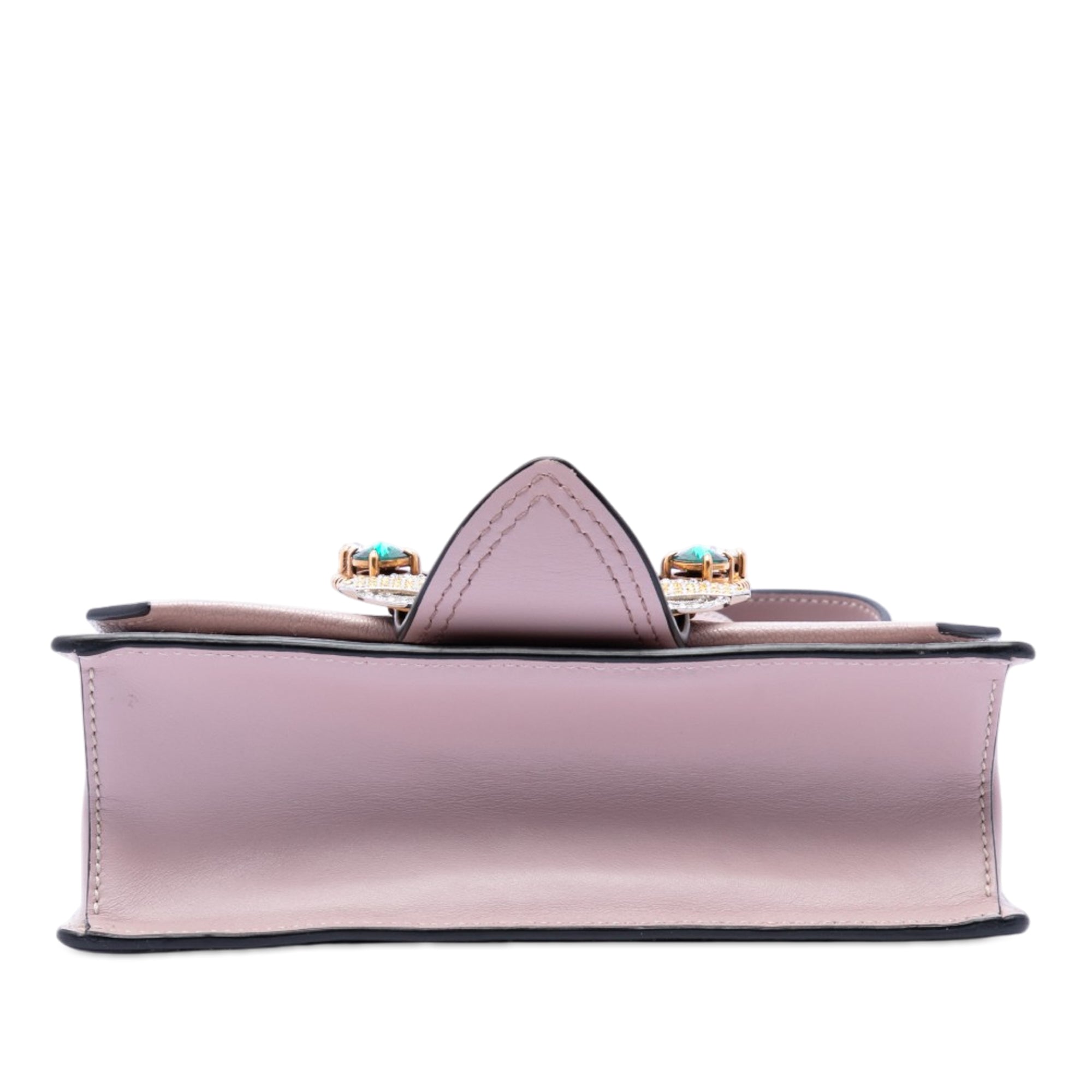 Goatskin Madras Soft Calf Crystal Embellished Crossbody - Image 3