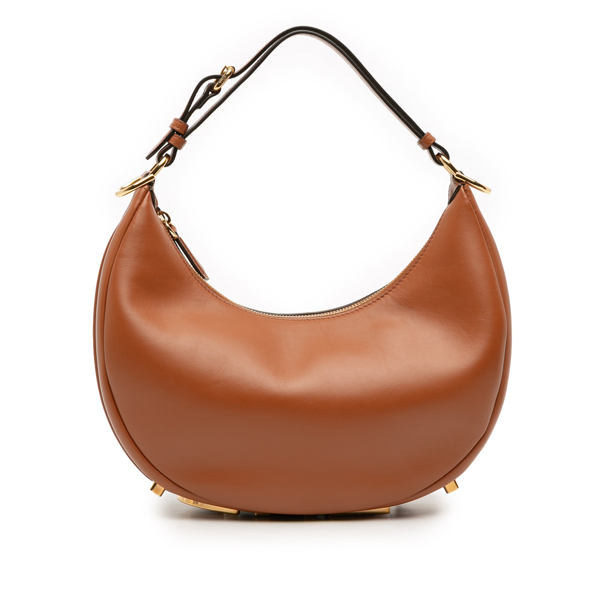 Small Leather Fendigraphy Hobo - Image 1