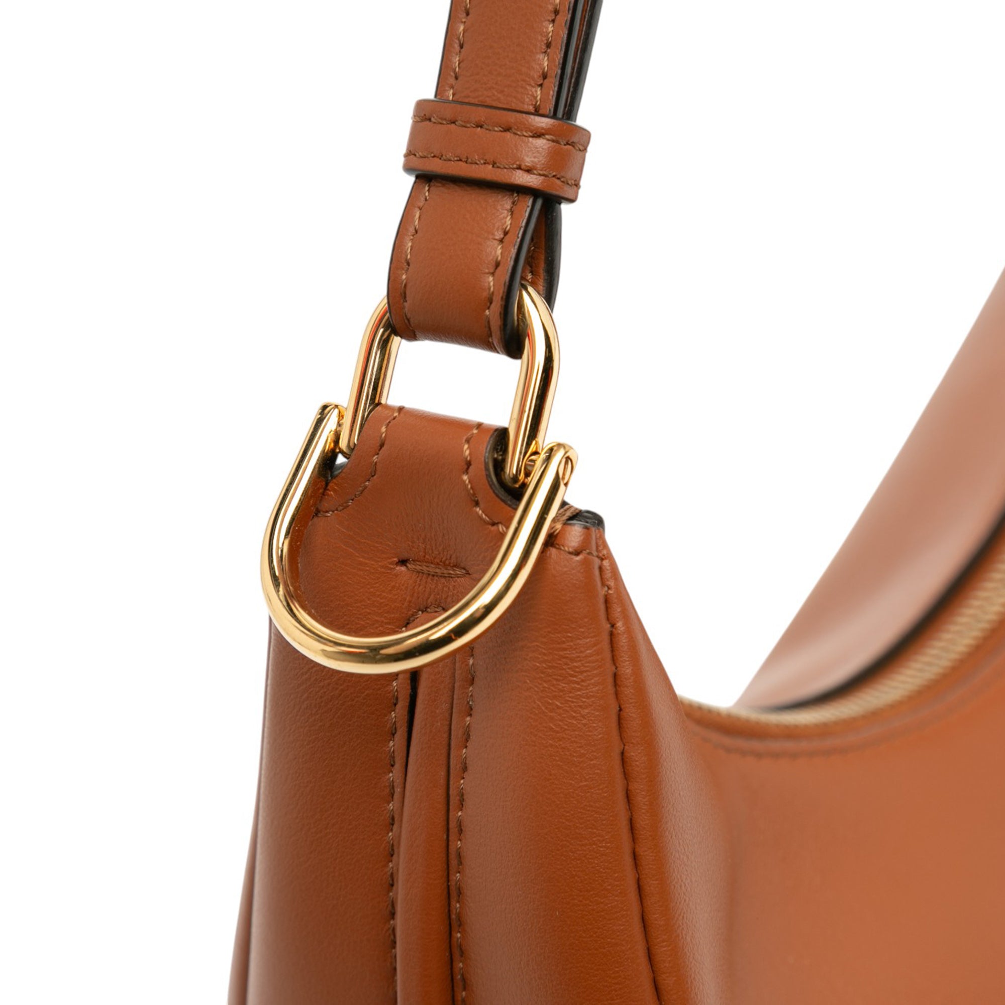 Small Leather Fendigraphy Hobo - Image 9