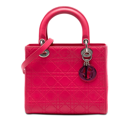 Medium Ultra Matte Calfskin Cannage Embossed Lady Dior - Image 1
