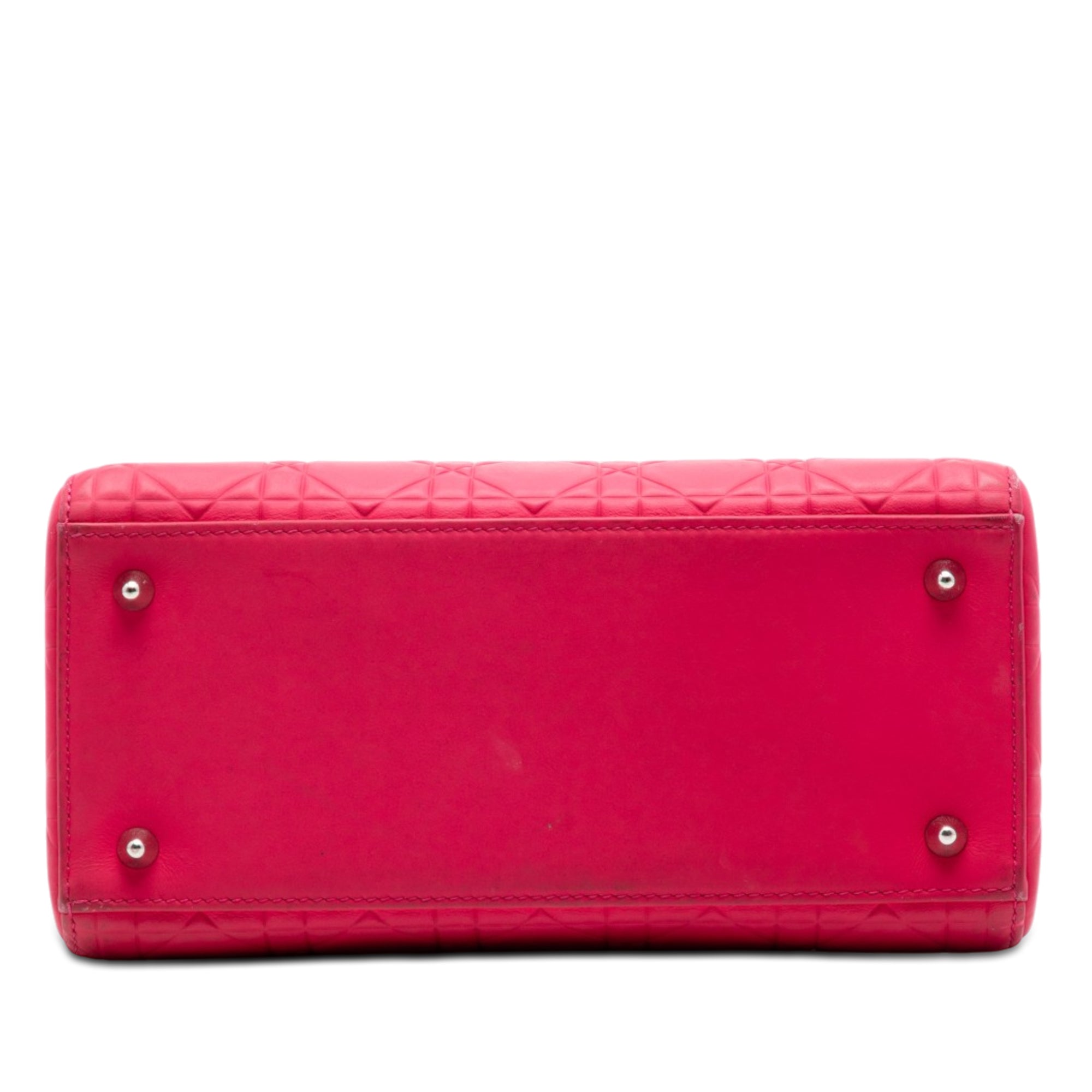 Medium Ultra Matte Calfskin Cannage Embossed Lady Dior - Image 3
