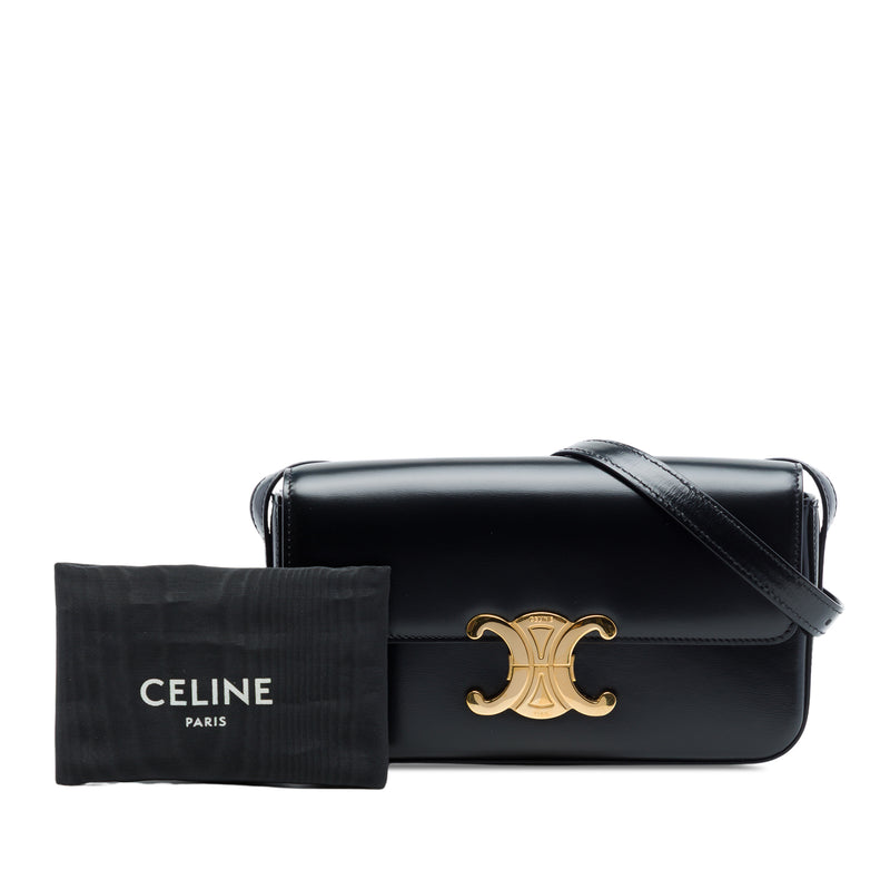 Shiny Calfskin Triomphe Claude Shoulder Bag - Image 7