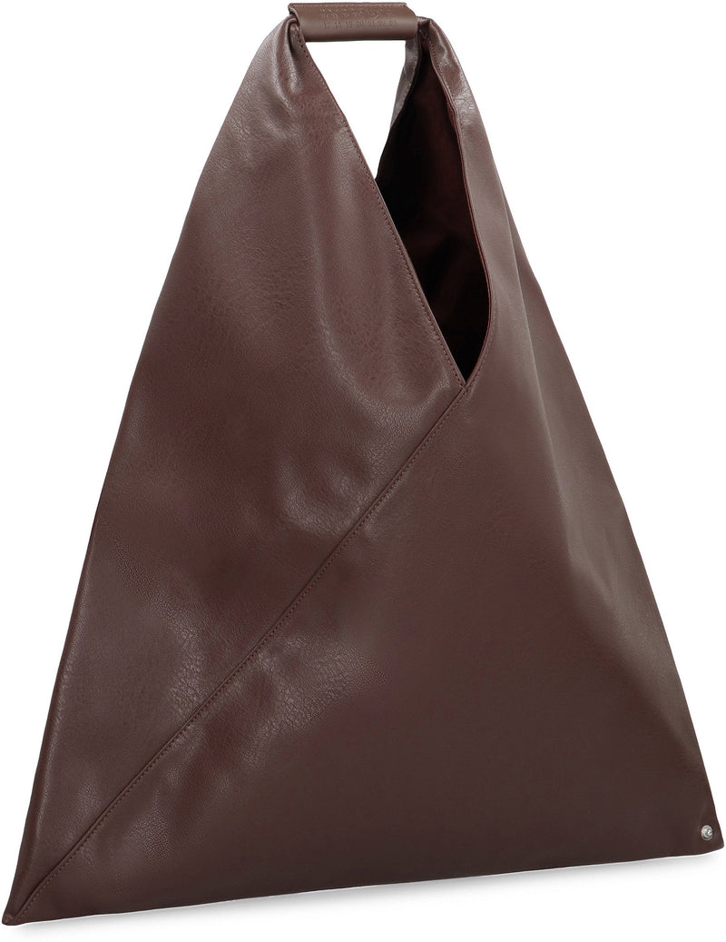 Mm6 Maison Margiela Sustainable Polyurethane Shoulder Bag — Brown