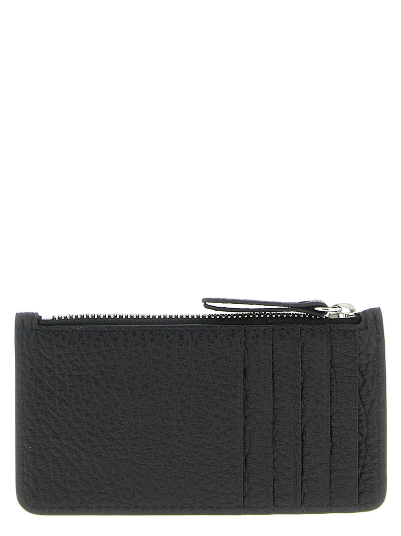 Maison Margiela Tumbled Leather Card Case — Black Cases