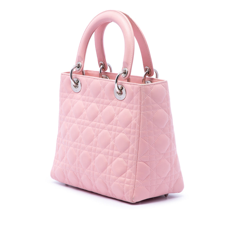 Medium Lambskin Cannage Lady Dior - Image 2