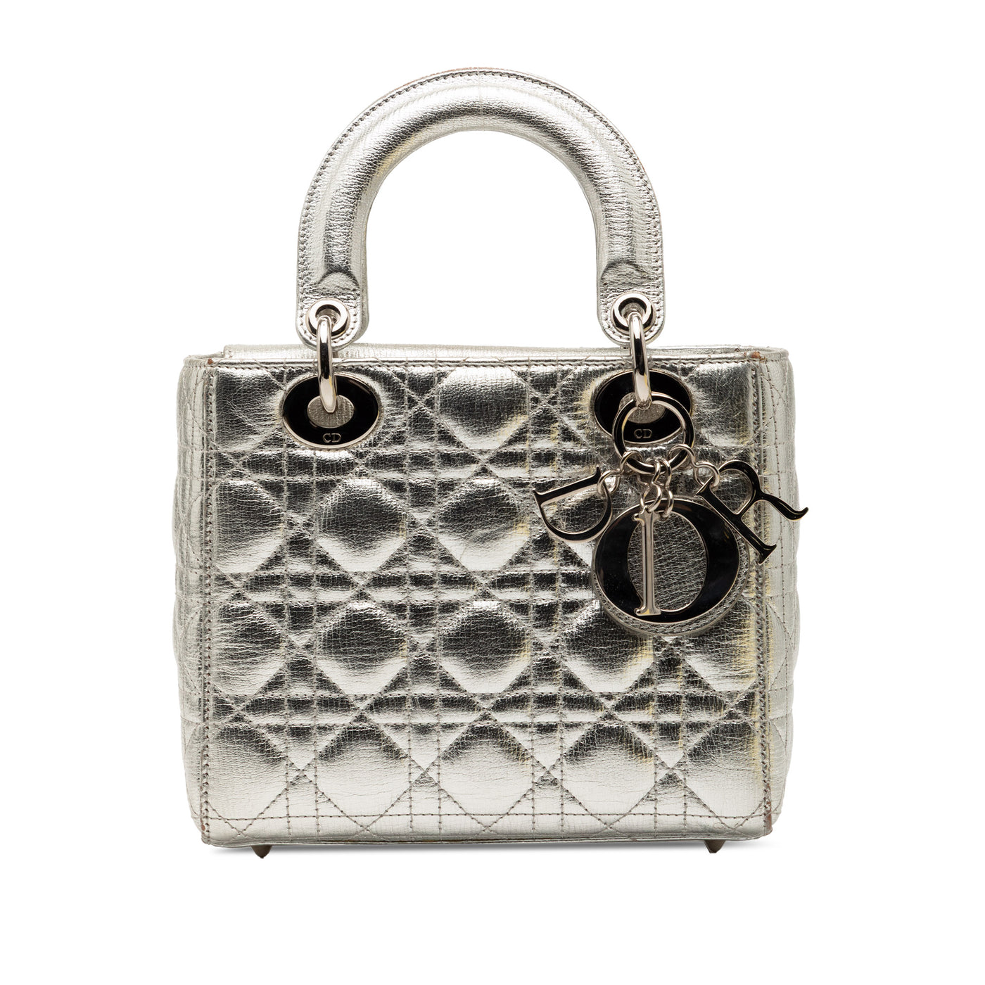 Small Metallic Grained Calfskin Cannage My ABCDior Lady Dior - Image 1