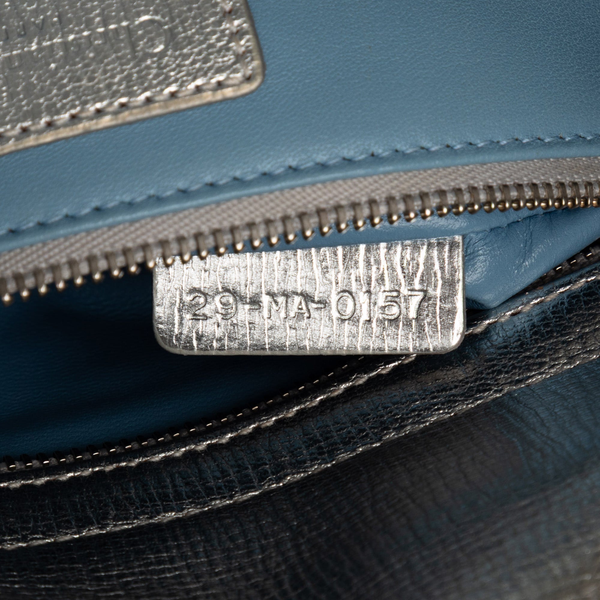Small Metallic Grained Calfskin Cannage My ABCDior Lady Dior - Image 6