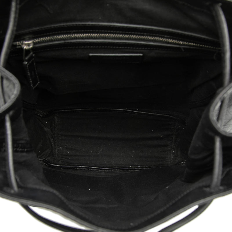 Croc Embossed Leather Festival Backpack - Image 4